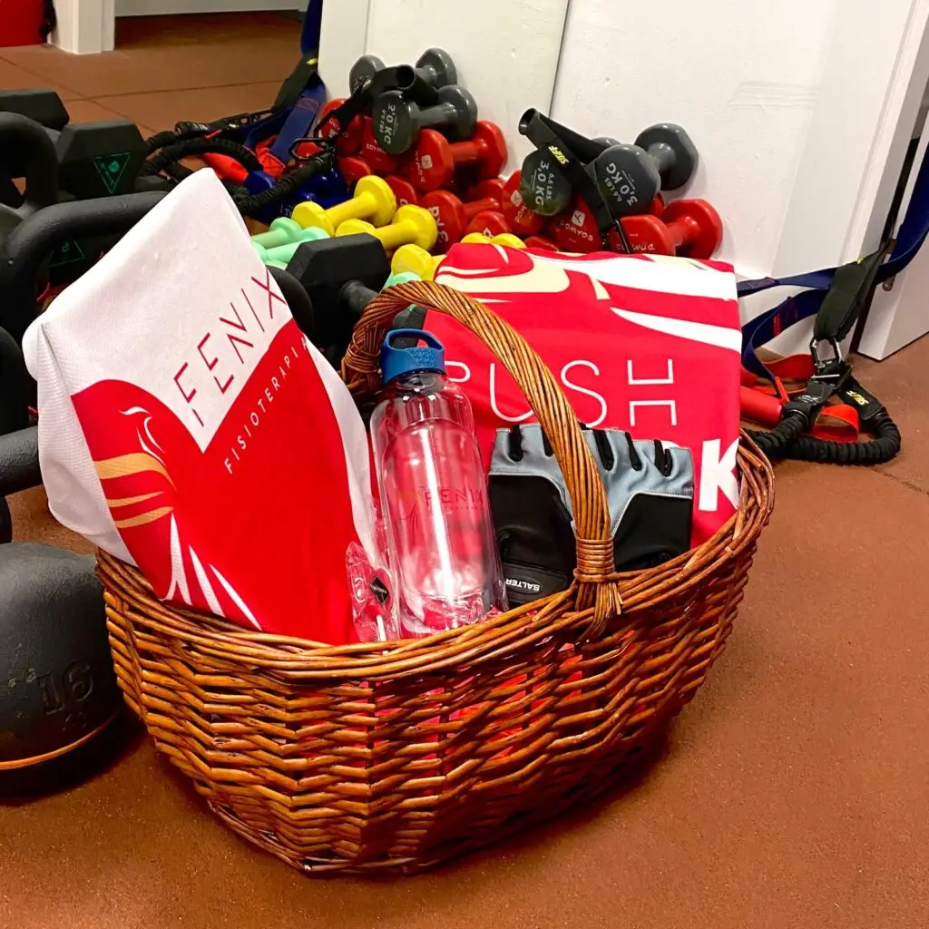 Cesta regalo productos entrenamiento